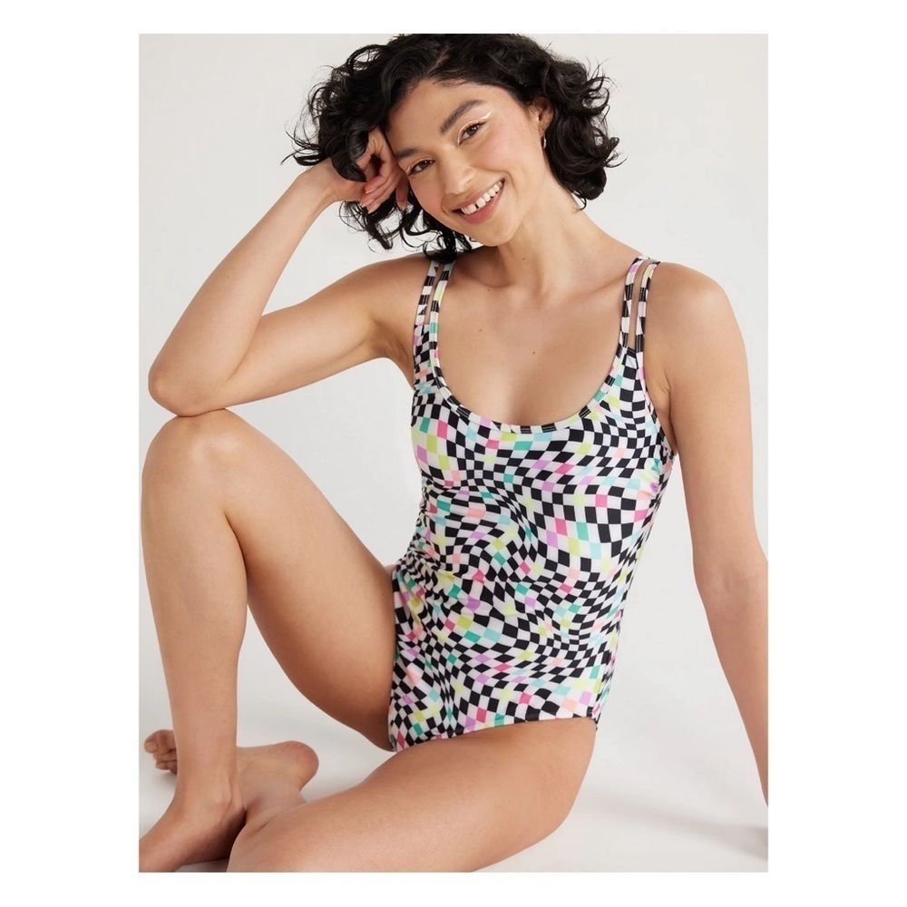 NWT No Boundaries Multi-Strap One-Piece Swimsuit